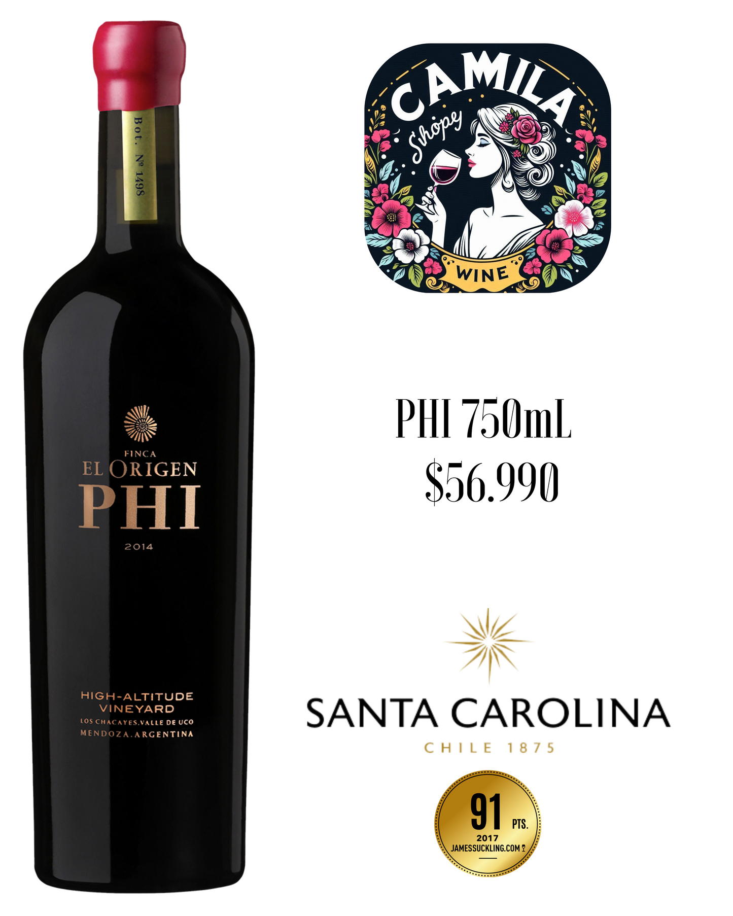 Vino PHI 750mL